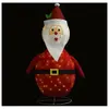 Décoration de Noël Figurine Père Noël led Tissu de luxe 60 cm Vidaxl n/a