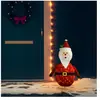 Décoration de Noël Figurine Père Noël led Tissu de luxe 90 cm Vidaxl n/a