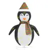 Vidaxl - Décoration de Noël pingouin à led Tissu de luxe 120 cm n/a