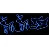 vidaXL Décoration de Noël d'extérieur Renne et traîneau 576 LED