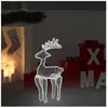 vidaXL Décoration de Noël de renne avec maille 306 LED 60x24x89 cm