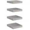 vidaXL Étagères murales flottantes 4 pcs gris béton 23x23,5x3,8 cm MDF
