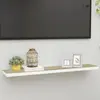 vidaXL Étagère flottante murale chêne et blanc 120x23,5x3,8 cm MDF