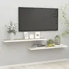 vidaXL Étagères flottantes 2 pcs chêne et blanc 120x23,5x3,8 cm MDF