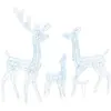 vidaXL Famille de rennes de décoration Acrylique 300 LED blanc froid