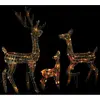vidaXL Famille de rennes de décoration Acrylique 300 LED coloré