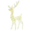 vidaXL Renne de décoration de Noël Acrylique 140 LED blanc chaud 128cm