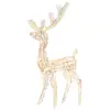 vidaXL Renne de décoration de Noël Acrylique 140 LED colorées 120 cm