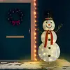 vidaXL Figurine de bonhomme de neige de Noël à LED Tissu 180 cm