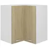 vidaXL Hanghoekkast Lyon 57x57x60 cm bewerkt hout sonoma eikenkleurig806393