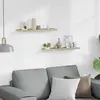 vidaXL Étagères murales 2 pcs blanc et chêne sonoma 60x9x3 cm