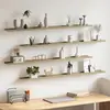 vidaXL Étagères murales 4 pcs blanc et chêne sonoma 115x9x3 cm
