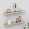 vidaXL Étagères murales 2 pcs chêne sonoma 60x9x3 cm