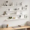 vidaXL Étagères murales 4 pcs Blanc 115x9x3 cm