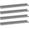 vidaXL Étagères murales 4 pcs Gris 60x9x3 cm