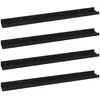 vidaXL Étagères murales 4 pcs Noir 80x9x3 cm