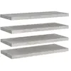vidaXL Étagères murales flottantes 4 pcs gris béton 80x23,5x3,8 cm MDF