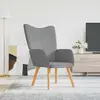 vidaXL Chaise de relaxation Gris clair Tissu