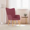 vidaXL Fauteuil relax rouge vin Tissu