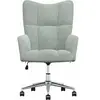 vidaXL Chaise de relaxation Gris clair Velours