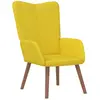 vidaXL Chaise de relaxation Jaune moutarde Velours