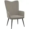 vidaXL Chaise de relaxation Gris clair Velours