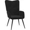 vidaXL Chaise de relaxation Noir Velours