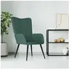 vidaXL Chaise de relaxation Vert foncé Velours