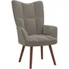 vidaXL Chaise de relaxation Gris clair Velours