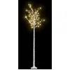 vidaXL Sapin de Noël 200 LED blanc chaud Saule 2,2 m Int/Ext