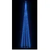 vidaXL Sapin de Noël cône 752 LED bleues Décoration 160x500 cm