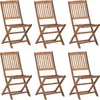 Vidaxl - Chaises pliables d'extérieur 6 pcs Bois d'acacia solide n/a