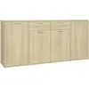 vidaXL Buffet Chêne sonoma 160x36x75 cm Aggloméré