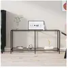 vidaXL Table console Transparent 160x35x75,5 cm Verre trempé