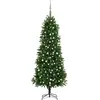 vidaXL Arbre de Noël artificiel pré-éclairé et boules 240 cm vert