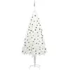 vidaXL Arbre de Noël artificiel pré-éclairé et boules blanc 240 cm