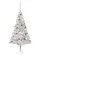 vidaXL Arbre de Noël artificiel pré-éclairé/boules argenté 210 cm PET