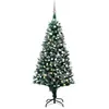 vidaXL Arbre de Noël artificiel pré-éclairé/boules pommes de pin 150cm