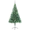 vidaXL Arbre de Noël artificiel pré-éclairé/boules 150 cm 380 branches