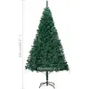 vidaXL Arbre de Noël artificiel pré-éclairé et boules vert 210 cm PVC