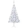 vidaXL Arbre de Noël artificiel pré-éclairé/boules 210 cm 910 branches