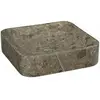 vidaXL Lavabo Gris 40x40x10 cm Marbre