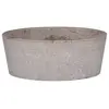 vidaXL Lavabo Gris Ø40x15 cm Marbre