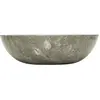 vidaXL Lavabo Gris Ø40x12 cm Marbre