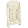 vidaXL Chaises inclinables de jardin 2 pcs Plastique Blanc