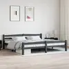 vidaXL Vidaxl Cadre De Lit Sans Matelas Gris Foncé Pin Massif 200x200 Cm