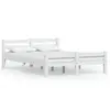 Cadre de lit - VIDAXL - Blanc - Bois massif - 120x200 cm - Contemporain