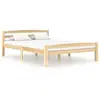 vidaXL Cadre de lit Bois de pin massif 120x200 cm