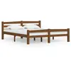 vidaXL Cadre de lit Marron miel Bois de pin massif 160x200 cm