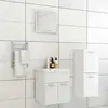 vidaXL Vidaxl Ensemble De Meubles De Salle De Bain Blanc Aggloméré